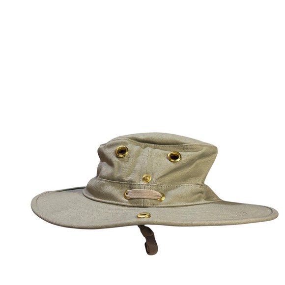 Tilley Heritage Tan Khaki Canvas Hat Size‎ 7 Outdoor Nature Hiking - Picture 4 of 6